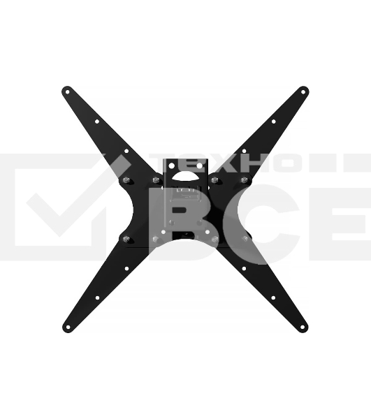 Кронштейн LE'STER LST-410.04 ТВ 10'-65' vesa 400*400, черный, 1 колено