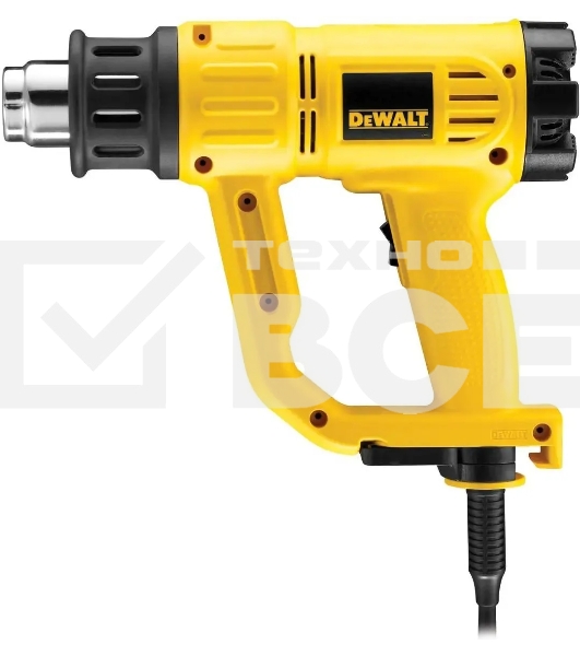 Фен техн. DeWALT D264142000Вт 50-600С 650л/мин + насадки