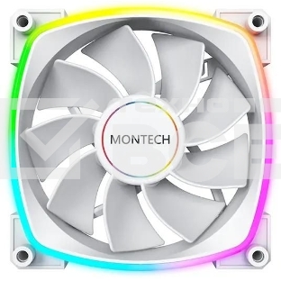 Вентилятор для корпуса MONTECH RX140 PWM белый, 140 мм, 1600 об/мин, 27.9 дБ, 4 pin