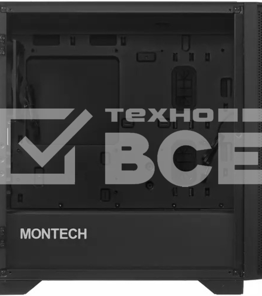 Компьютерный корпус Montech AIR 100 LITE черный без БП mATX 2x120мм 1xUSB2.0 2xUSB3.0 audio bott PSU