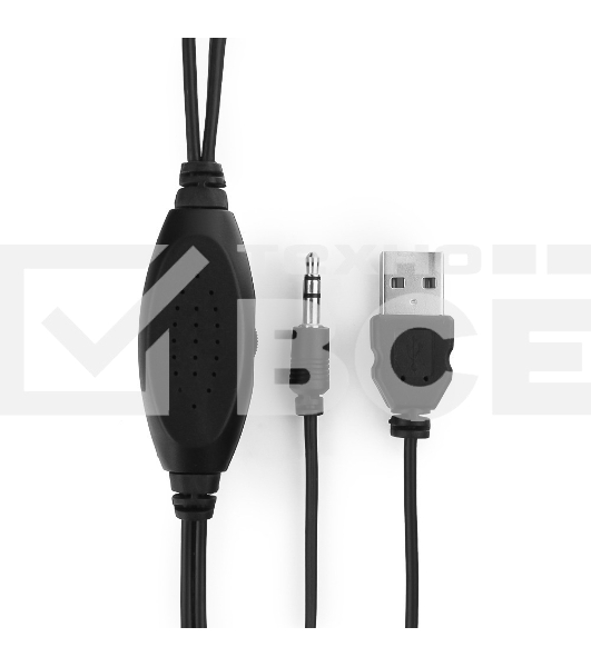 Колонки Gembird SPK-204, черный МДФ,2х3 Вт, регулятор громкости, USB