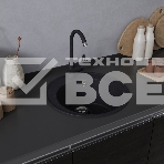 Кухонная мойка Maunfeld Medusa 485 MFQS-485B черный, фото2