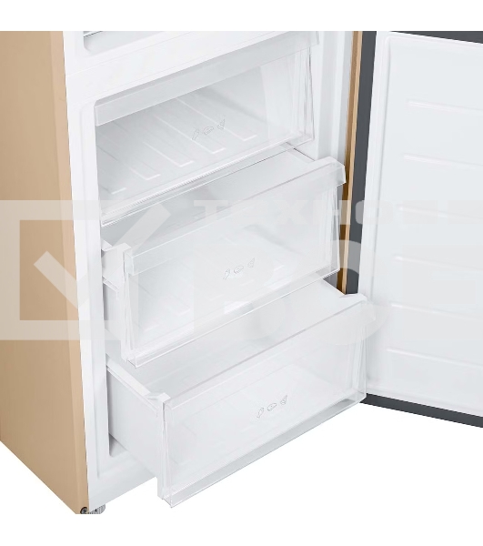 Холодильник Haier CEF537AGG золотистый , двухкамерный, 263/105л, морозилка снизу, No Frost