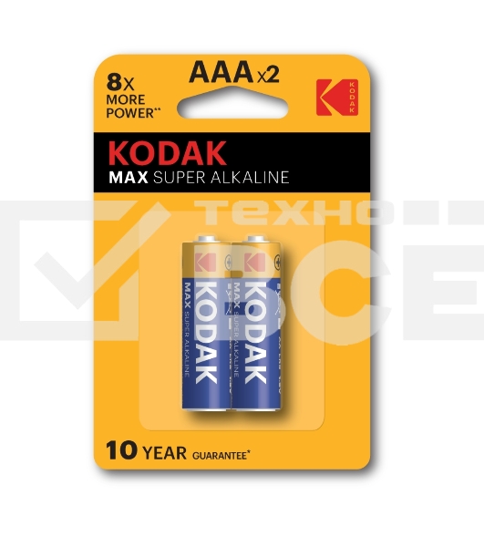 Батарейки Kodak LR03-2BL MAX SUPER Alkaline [K3A-2] (20/100/19800)