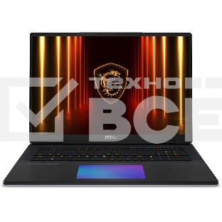 Ноутбук MSI Titan 18 HX AI A2XWJG-206RU черный Core Ultra 9 285HX 64Gb SSD4Tb NVIDIA GeForce RTX 5090 для ноутбуков 24Gb 18