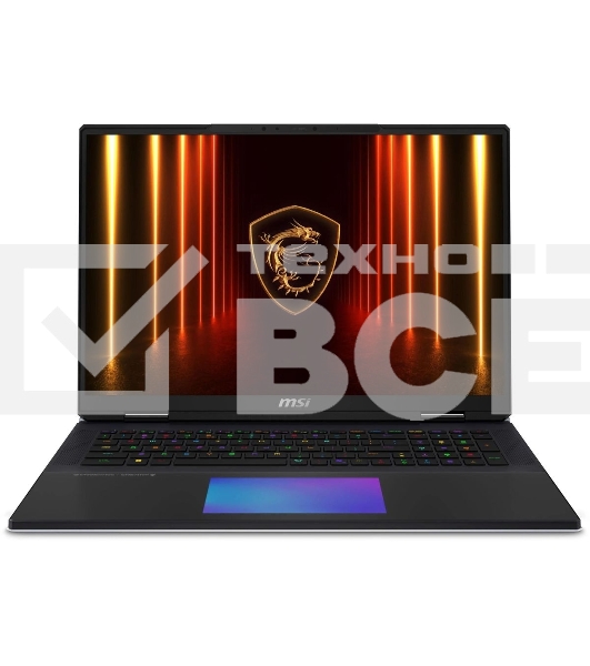 Ноутбук MSI Titan 18 HX AI A2XWJG-206RU черный Core Ultra 9 285HX 64Gb SSD4Tb NVIDIA GeForce RTX 5090 для ноутбуков 24Gb 18