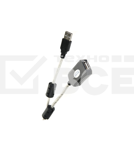 Кабель удлинитель Aopen активный ACU823-15M, USB2.0-repeater AM/AF 15м