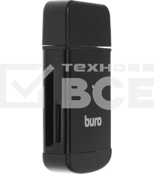 Кард-ридер Buro BU-CR-3103/черный/MMC/MS/MS Duo/MS Micro M2/MS Pro/RS-MMC/SD/SDHC/TF/mini-SD/USB 2.0/пластик