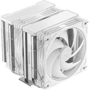 Кулер для процессора DEEPCOOL AG620 G2 WH LGA1954/1851/1700/AM5/AM4 (9шт/кор, TDP 270W, PWM, DUAL Black Fan 120mm, 6 тепл. трубок, белый) RET