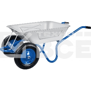 Усиленная тачка Зубр ПТ-350 строительная двухколесная 39913