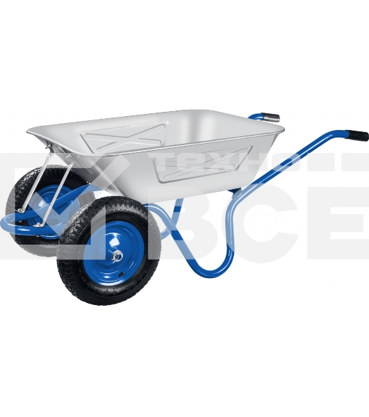 Усиленная тачка Зубр ПТ-350 строительная двухколесная 39913