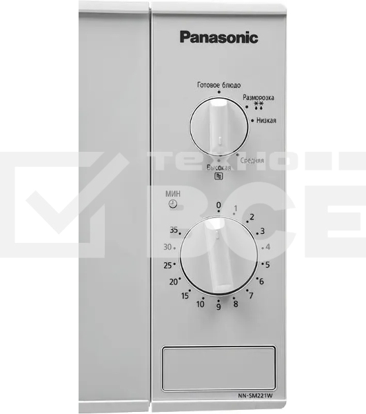 Микроволновая печь Panasonic NN-SM221WZPE белый 20л 800Вт кнопка, поворотный механизм