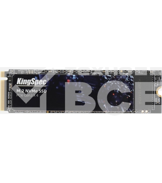 Накопитель SSD KingSpec NE-256, 256Gb, M.2 2280, PCIe 3.0 x4, NVMe, R/W 2000/1300