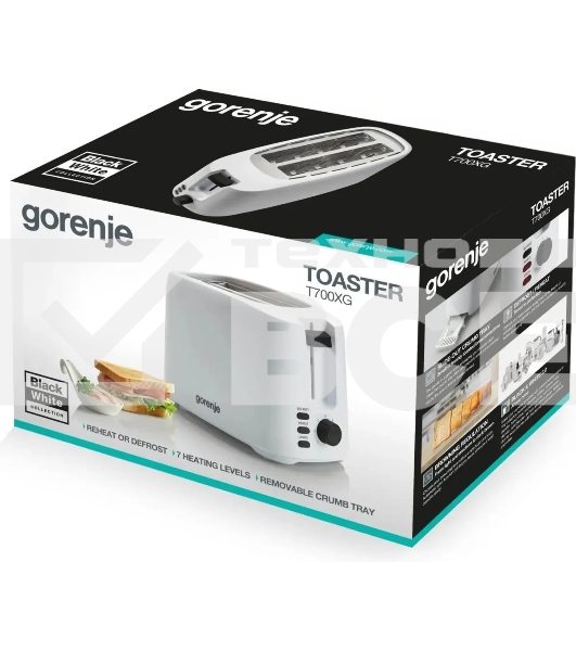 Тостер Gorenje T700XG 742318 белый