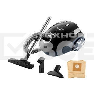 Мешковый пылесос BRAYER BR4225, 2000 Вт, 2.5 л, всасыв 350 Вт, черный
