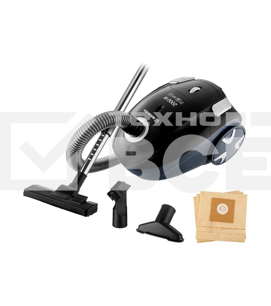 Мешковый пылесос BRAYER BR4225, 2000 Вт, 2.5 л, всасыв 350 Вт, черный
