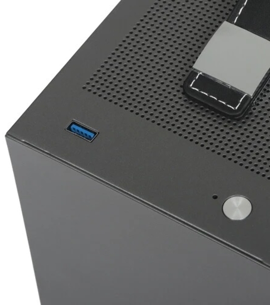 Компьютерный корпус без блока питания PCCooler I100 PRO MESH GY, Mesh Compact, серый, SPCC, no fans ITX 60/300/SFX PSU support; 1x2.5', 1x3.5', 2xPCI 1xUSB-C 3.1 308x128x190mm
