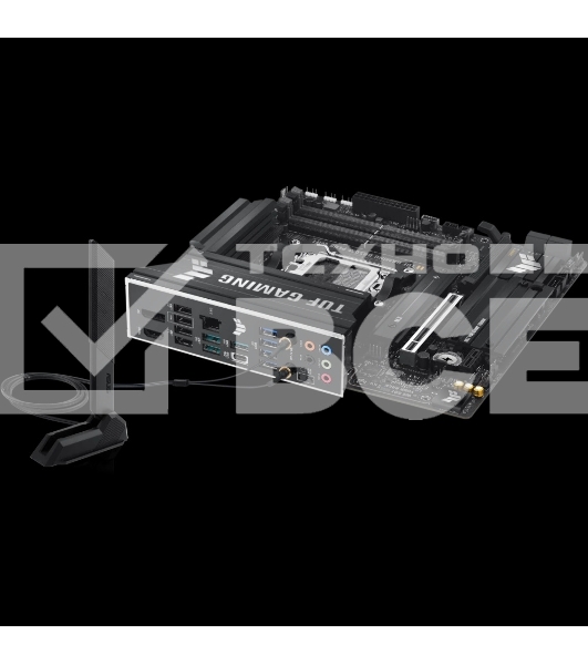 Материнская плата ASUS TUF GAMING B850M-PLUS WIFI, AM5, AMD B850, 4xDDR5, 4xSATA, 3xM.2, 1xPCIe 4.0 x16, 1xHDMI, 1xDP, 1x 2.5Gb LAN, 1xUSB-C 20Gbps, 3xUSB-A 10Gbps, 4xUSB-A 5Gbps, 4xUSB-A 2.0, 7.1, micro-ATX