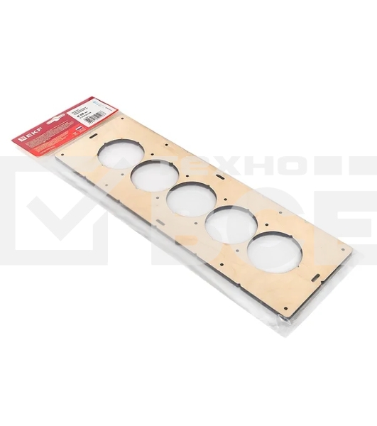 Шаблон для подрозетников EKF Expert sh-d68-5 c 5 отверстиями d 68 мм