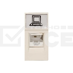 Розетка RJ45 EKF PROxima, категории 5e (ширина 1 модуль) E1MK015E-135-10, фото3