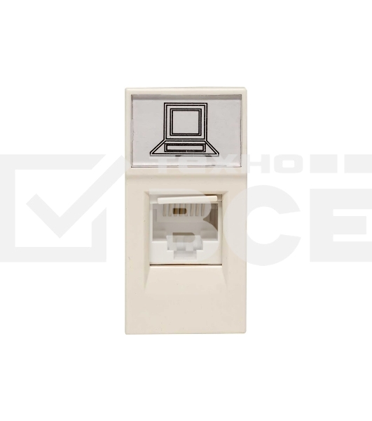 Розетка RJ45 EKF PROxima, категории 5e (ширина 1 модуль) E1MK015E-135-10