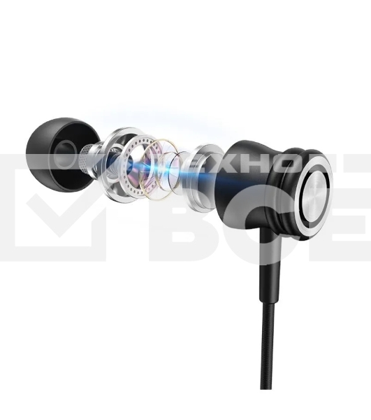 Наушники проводные Havit Wired earphone черный