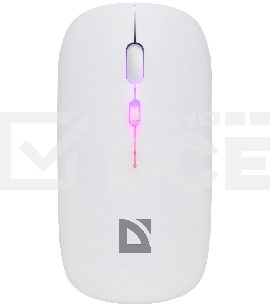 Мышь беспроводная Defender Coda MB-261 белый, 1600 dpi, радиоканал, Bluetooth, USB, кнопки - 4