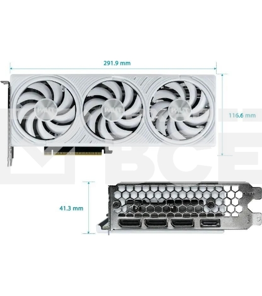 Видеокарта Palit NVIDIA GeForce RTX 5070 PA-RTX 5070 белый OC 12ГБ GamingPro, GDDR7