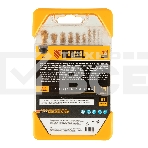 Набор сверл по металлу Denzel 1-10 мм, HSS-Tin, Golden Tip, 10 шт, фото5