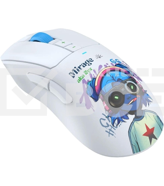 Мышь беспроводная A4Tech Bloody R73 Ultra Duo белый/рисунок оптическая 20000dpi беспров. USB/USB-C 7but (R73 ULTRA DUO NYX MIRAGE)