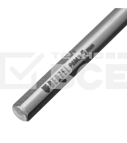 Сверло спиральное по металлу Denzel 5 х 132 мм, Р6М5, Golden Tip, удлиненное