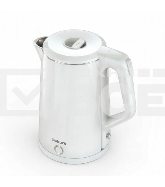 Чайник электрический Sakura SA-2150W 1.8 л, двойной корпус,бел