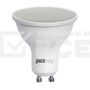 Лампа светодиодная JazzWay PLED-SP 7Вт 3000К теплый белый GU10 520лм 230В