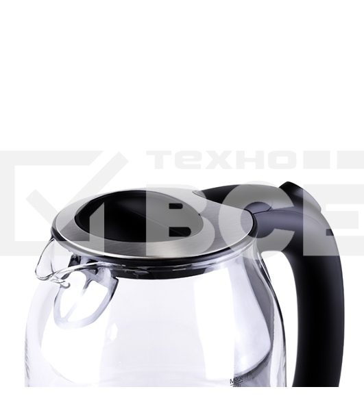 Чайник электрический BQ KT1833G черный/стальной, 2200 Вт, 1.7 л