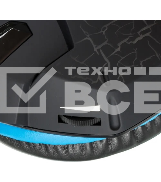 Гарнитура проводная SVEN AP-U980MV, черный-синий (USB, LED, 7.1, 2.2m)