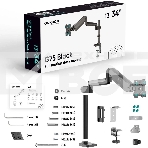 Кронштейн для монитора ONKRON 13'-34' настольный, черный G75, фото2