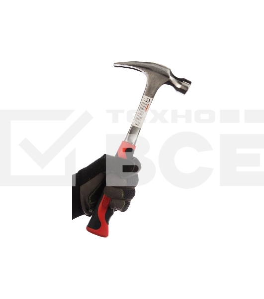 Молоток-гвоздодер Matrix 10463 570 г, цельнометаллический, двухкомпонентная рукоятка