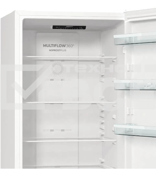 Холодильник Gorenje NRK6201PW4 белый двухкамерный 235/96л морозилка снизу
