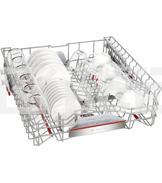 Встраиваемая посудомоечная машина Bosch SMD6ECX12E 60см., SilencePlus; Класс A-A-A; загрузка на 14 комплектов посуды, сенсорное управление, 8 программ, 59.8x55x81.5-87.5 см,сушка: с открыванием дверцы/с теплообменником, индикация на полу: проекция дисплея