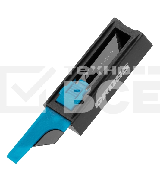 Лезвия Gross 79377, 19 мм, SK2 Black, трапециевидные, выдвижной пластиковый пенал, 10 шт.