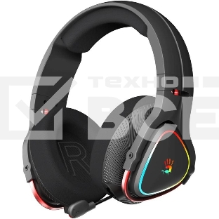 Гарнитура проводная с микрофоном A4Tech Bloody MR710 черный BT оголовье (MR710 BLACK)
