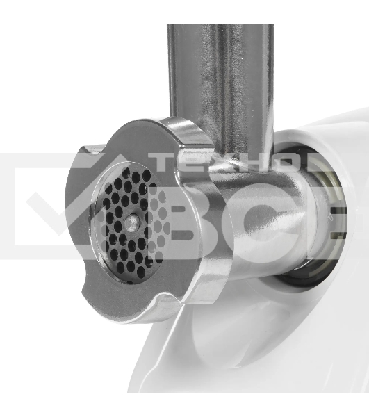 Мясорубка электрическая Аксион М14.03 белый, 600 Вт, 0.7 кг/мин, защита от перегрузки, насадки - 4