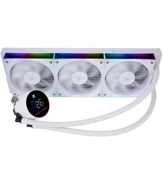 Система жидкостного охлаждения Thermalright Frozen Magic 360 Digital V2 ARGb Soc-AM5/AM4/1200/1700/1851 белый 4-pin 28dB Al LCD Ret (F-MAGIC-360-DIGITAL-WH-ARGb-V2)