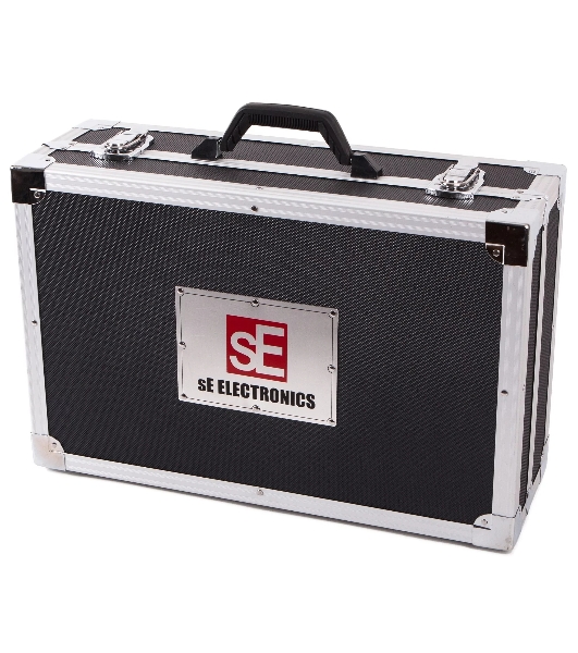 Микрофон конденсаторный sE Electronics [GEMINI II] двухламповый, 20 Гц - 20 кГц, кардиоида, в комплекте: держатель 'паук', блок питания со шнуром, микрофонный кабель, металлический и деревянный кейсы.