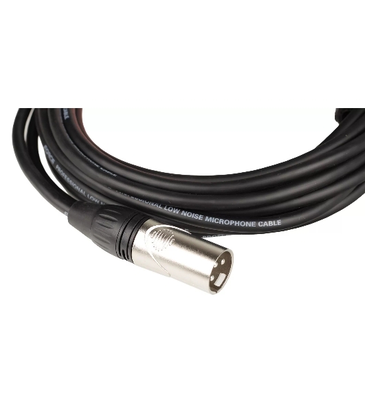 Кабель аудио FORCE FMC-07/61/4' TRS (M) - XLR (M), высококачественный балансный, малошумящий с проводниками из безкислородной меди OFC, диаметр 6 мм, профессиональные металлические разъемы, длина 6 м, цвет черный