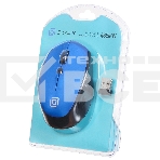 Мышь беспроводная Oklick 488MW синий/черный, 1600 dpi, радиоканал, USB, кнопки - 4, фото3