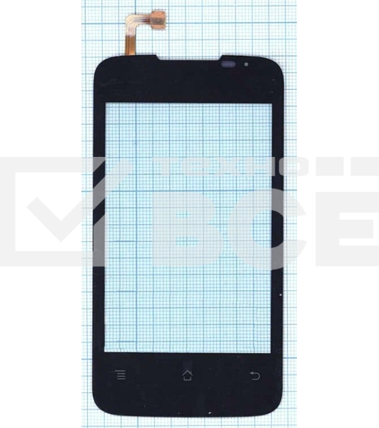 Сенсорное стекло (тачскрин) для Huawei HX035579A_VO W1447, черное