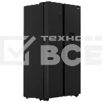 Холодильник Gorenje NRR9185EABXLWD черный матовый двухкамерный 353/191л морозилка снизу, фото 1