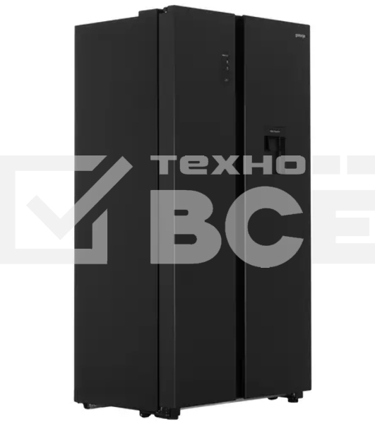 Холодильник Gorenje NRR9185EABXLWD черный матовый двухкамерный 353/191л морозилка снизу