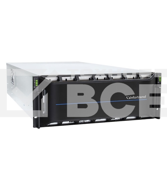 Сетевой накопитель Infortrend CS 2060D-J 4U/60bay, scale-out NAS, dual nodes subsystem including 2x4 Core CPU, 128GB (8x16GB), 8x10GbE(SFP+), 4x12Gb/s SAS EXP. Ports, 2x(PSU+FAN), 2x(SuperCap.+flash), 60 x 3.5